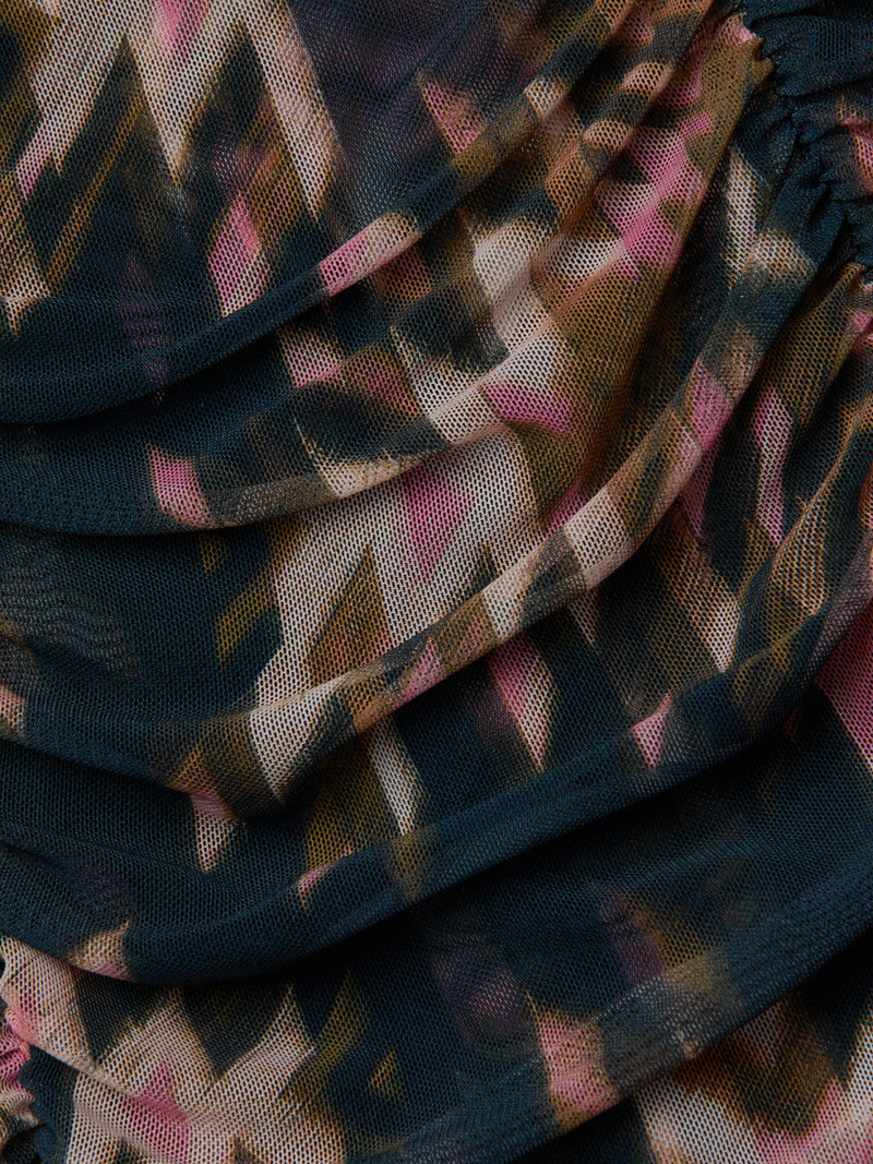 L'AGENCE Bray Shirred Midi Dress outlook