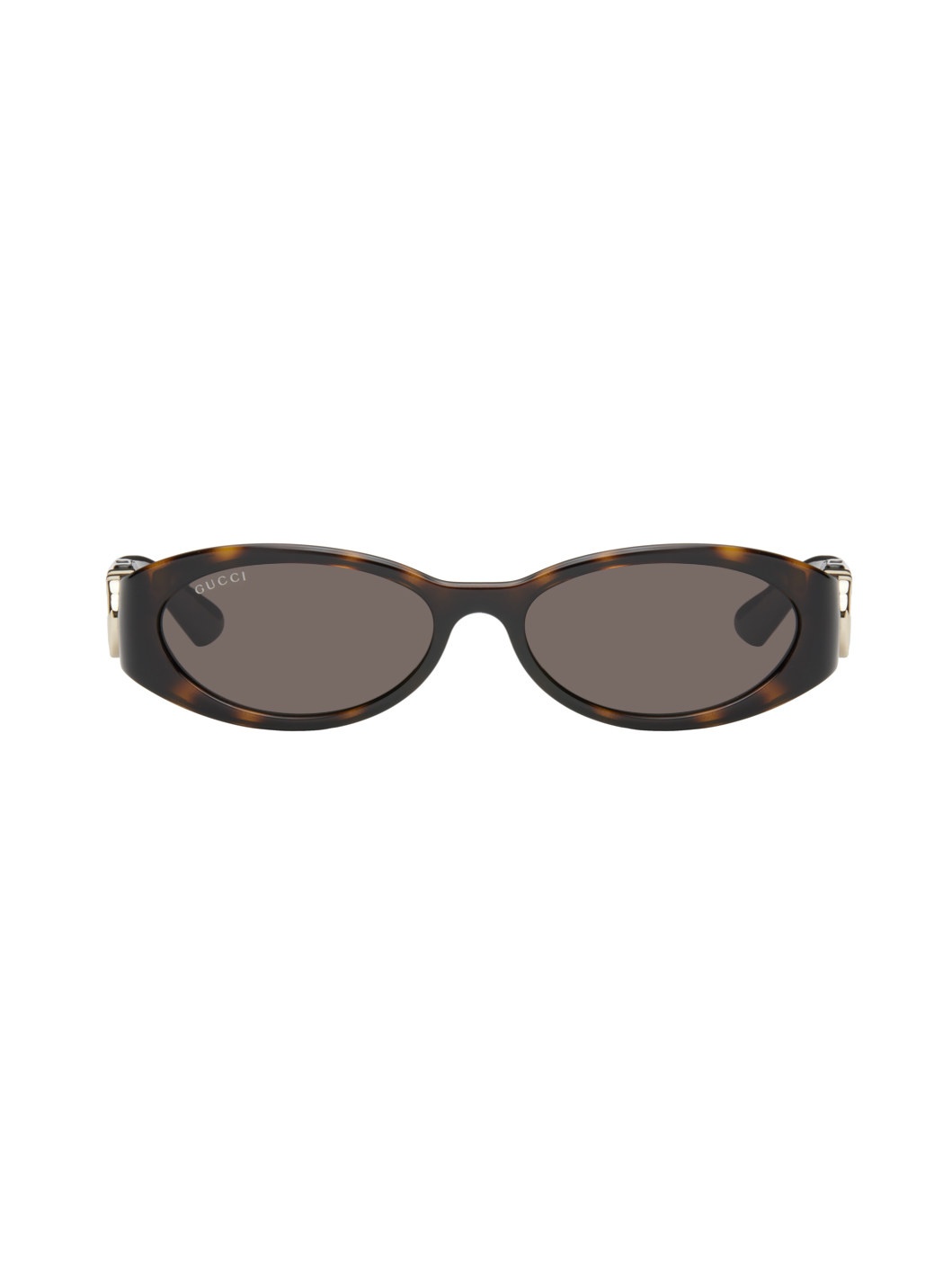 Brown Oval Sunglasses - 1