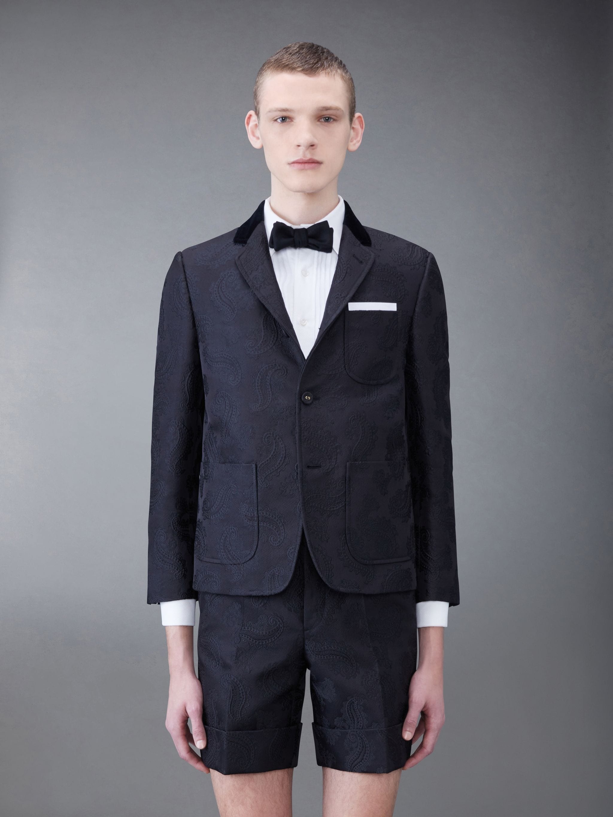Paisley Jacquard Sack Sport Coat - 1