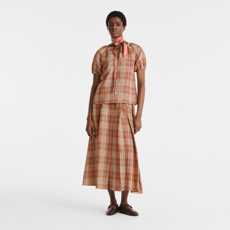 Shirt Amber - Plaid linen 1