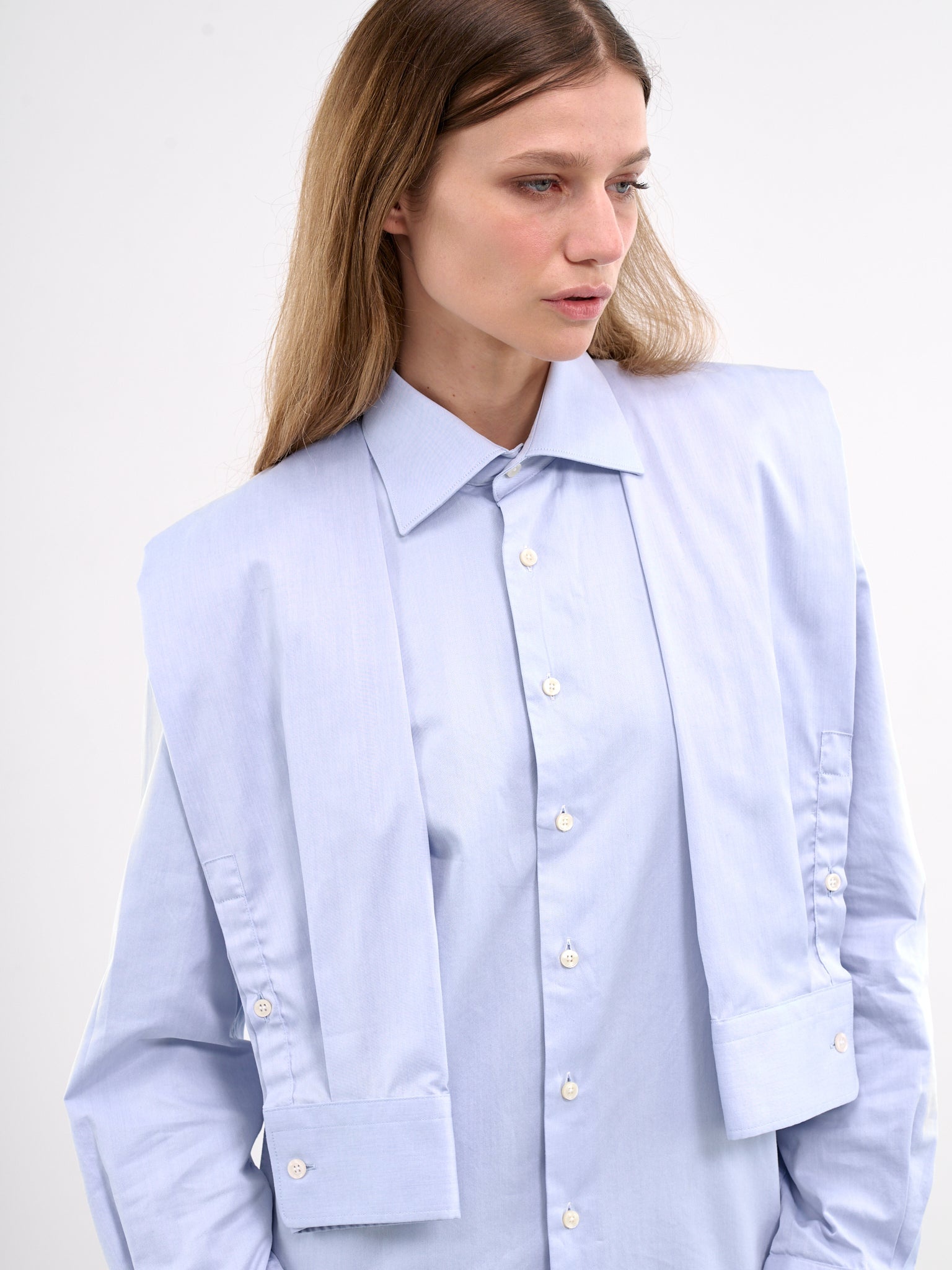Deconstructed Sleeve Shirt - 5