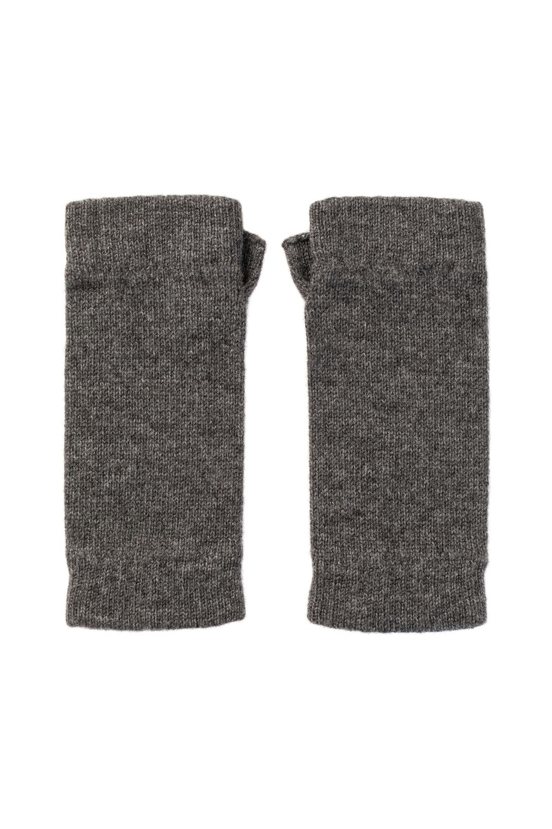 Grey Cashmere Wrist Warmers 1