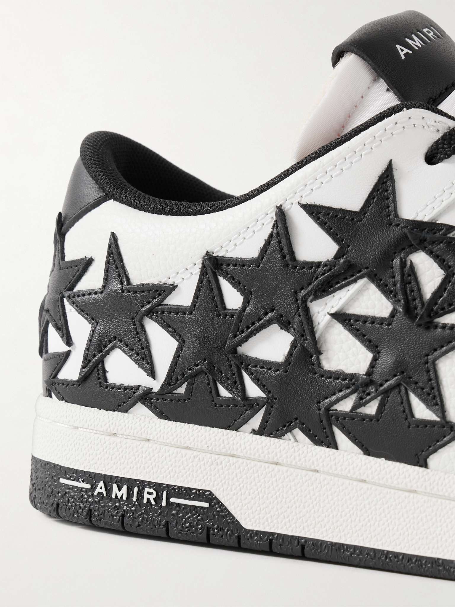 Stars Low Appliquéd Leather Sneakers - 6