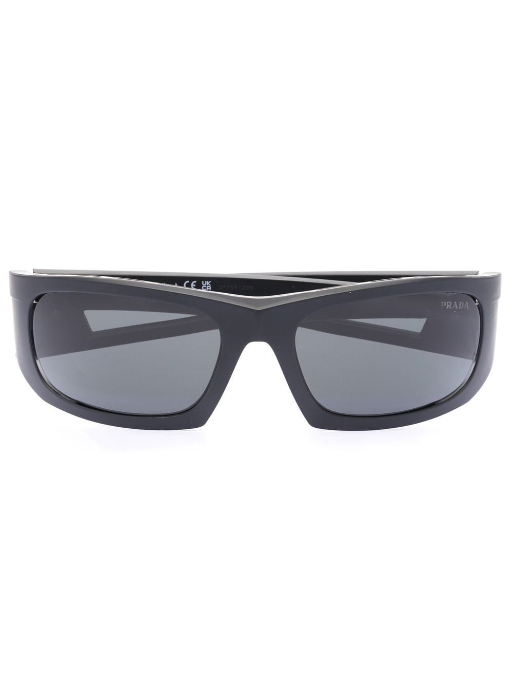 rectangle-frame tinted lenses sunglasses - 1