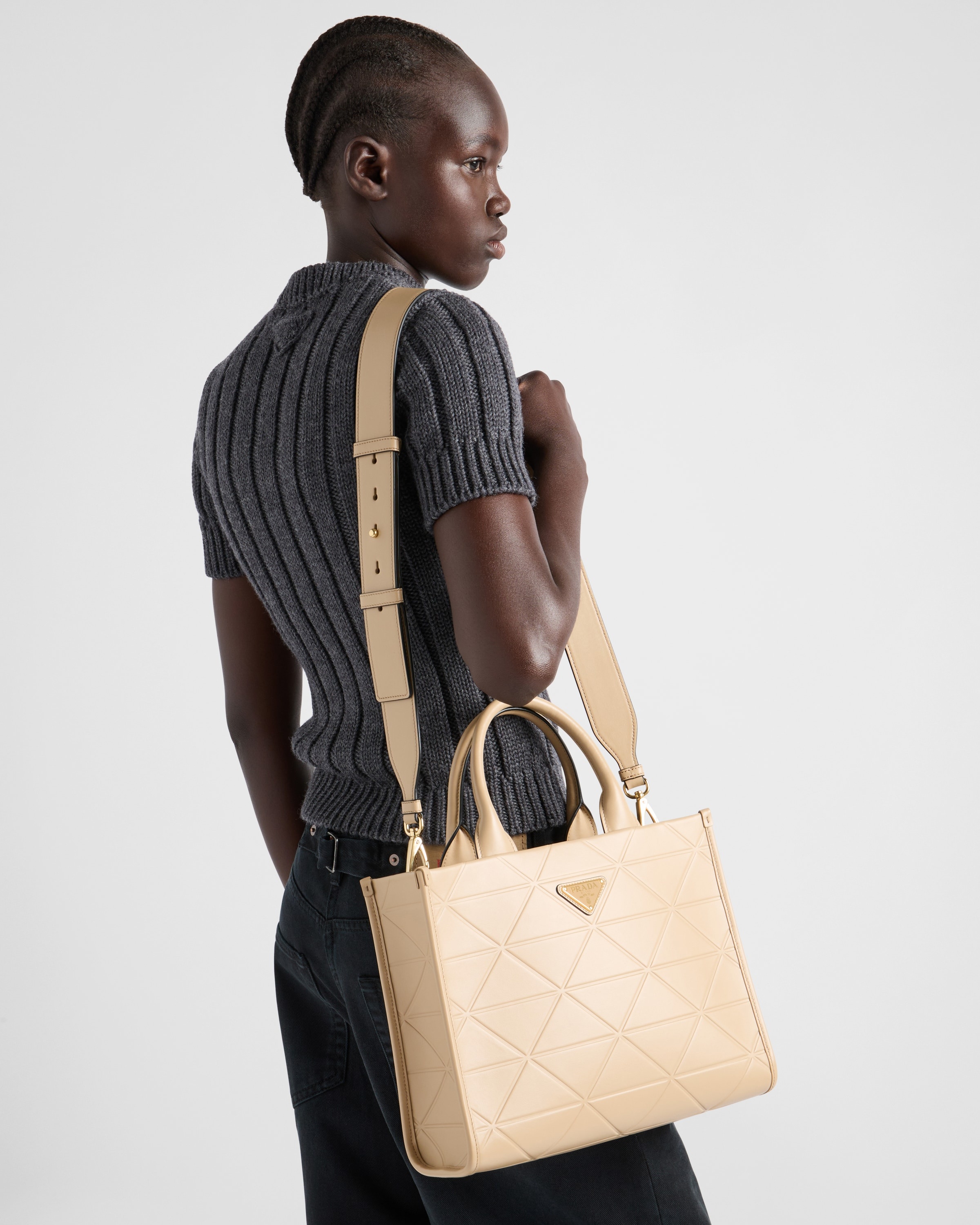 Prada Prada Symbole medium leather bag | prada | REVERSIBLE
