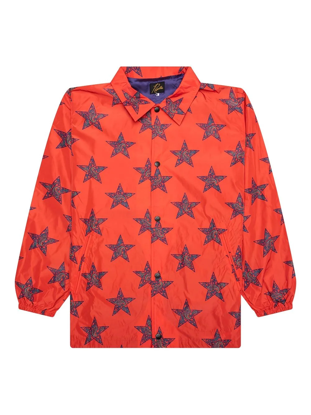 paisley star-print jacket - 1