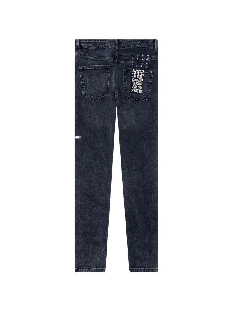 Ksubi distressed straight-leg jeans outlook