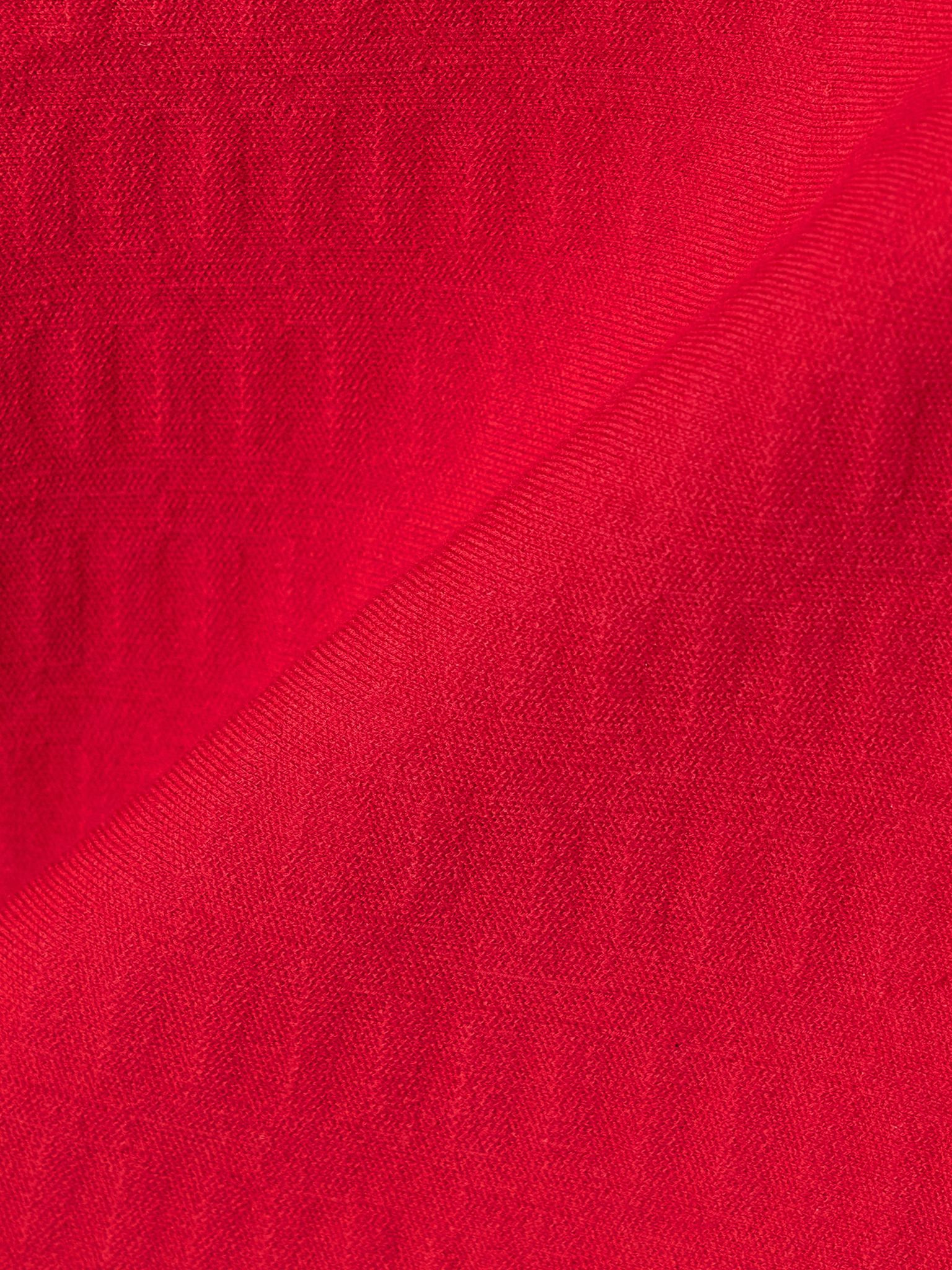 Inna cotton-blend jacquard tank Red - 4