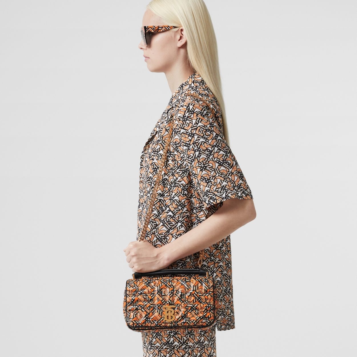 Small Monogram Print Quilted Lambskin Lola Bag - 3