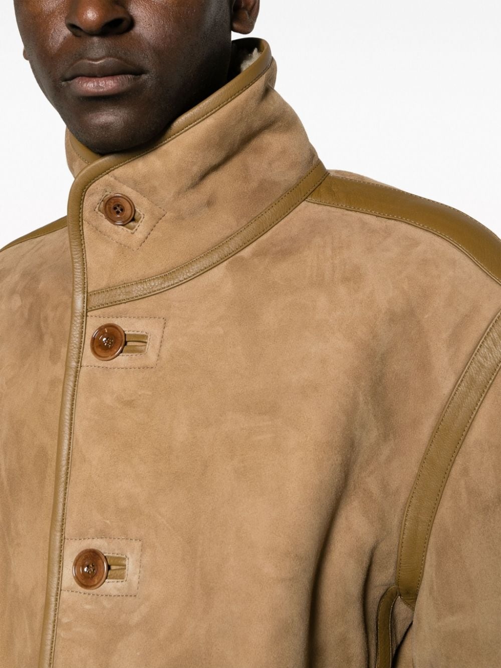 reversible shearling jacket - 5