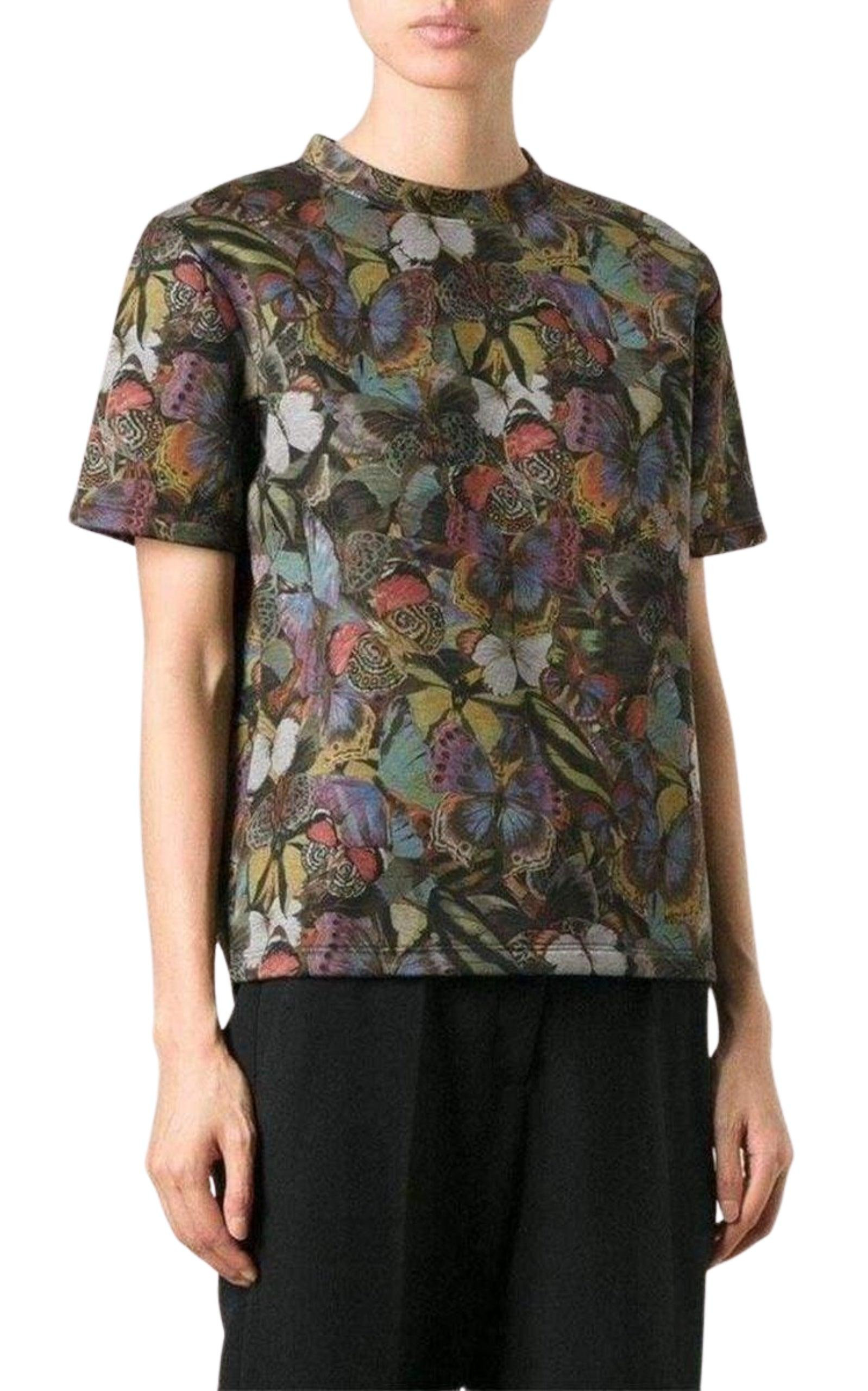 Cotton Butterfly Print T-Shirt - 3
