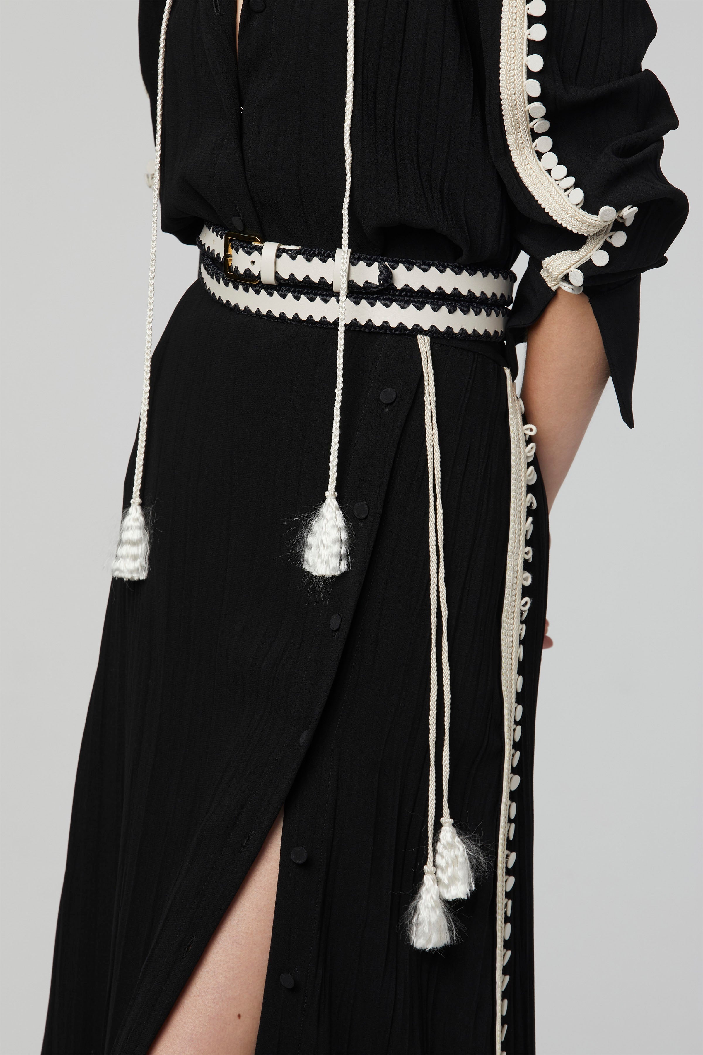 'DOUBLE' RAFFIA BELT - 2