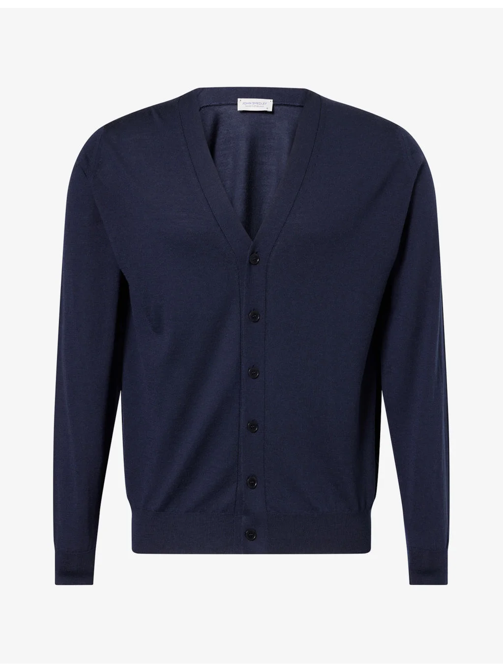 Long-Sleeve Merino-Wool Cardigan - 1