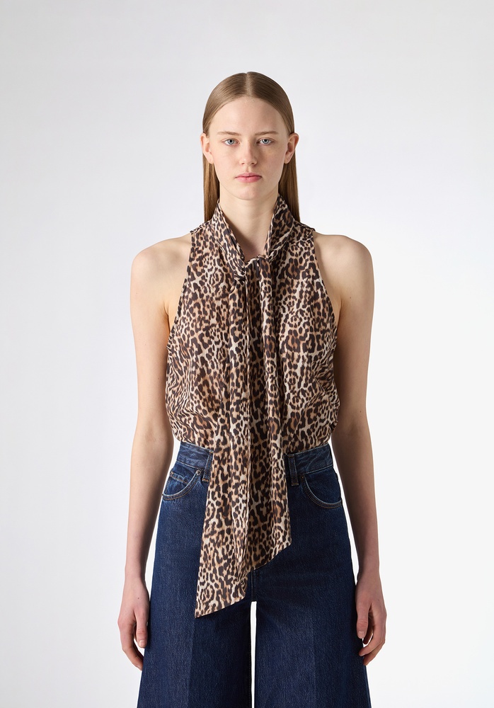 BLOUSE 106 BROWN LEO - 4