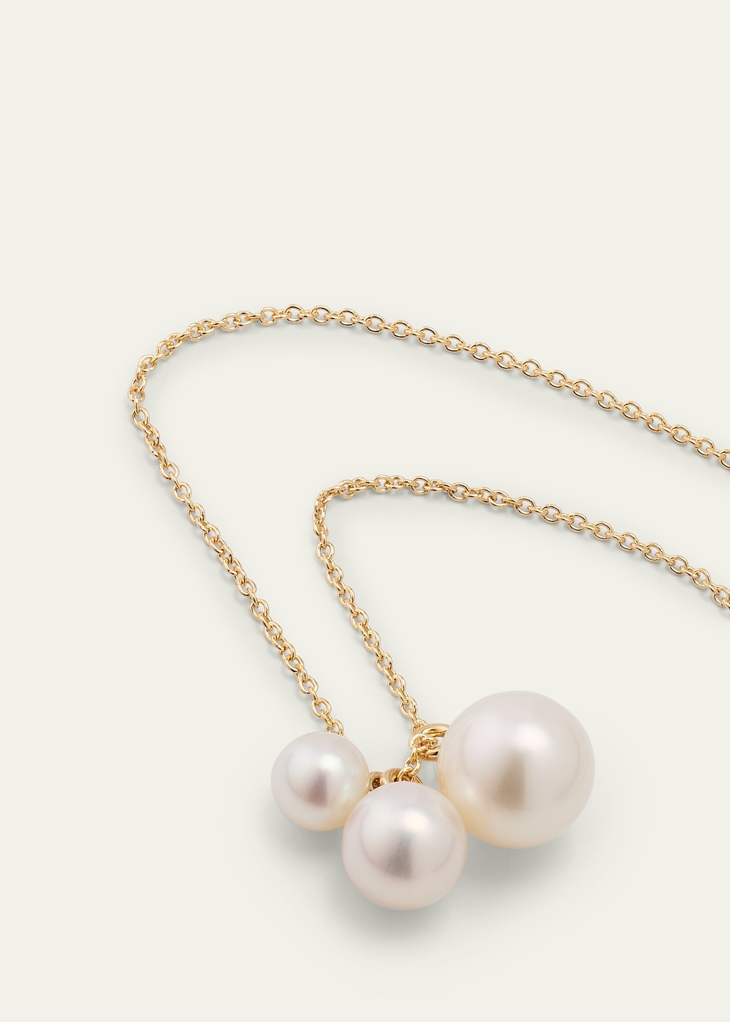 14K Recycled Yellow Gold Stella Necklace with Freshwater Pearls - 3