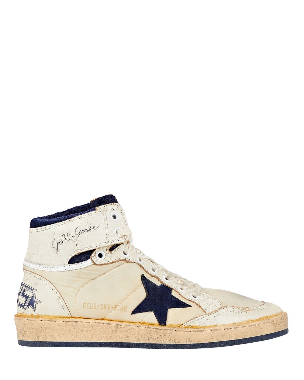 Sky Star Leather High-Top Sneakers - 1