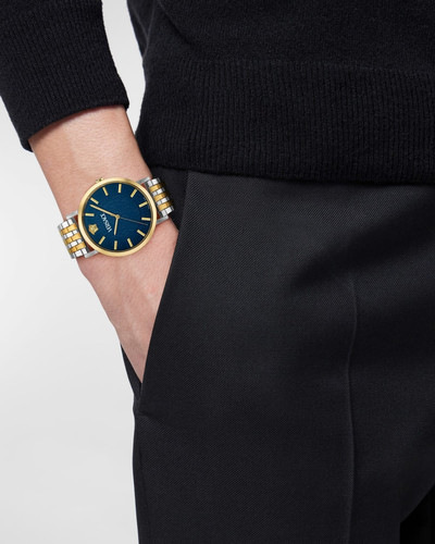 VERSACE Men's Greca Slim Two-Tone Bracelet Watch, 40mm outlook