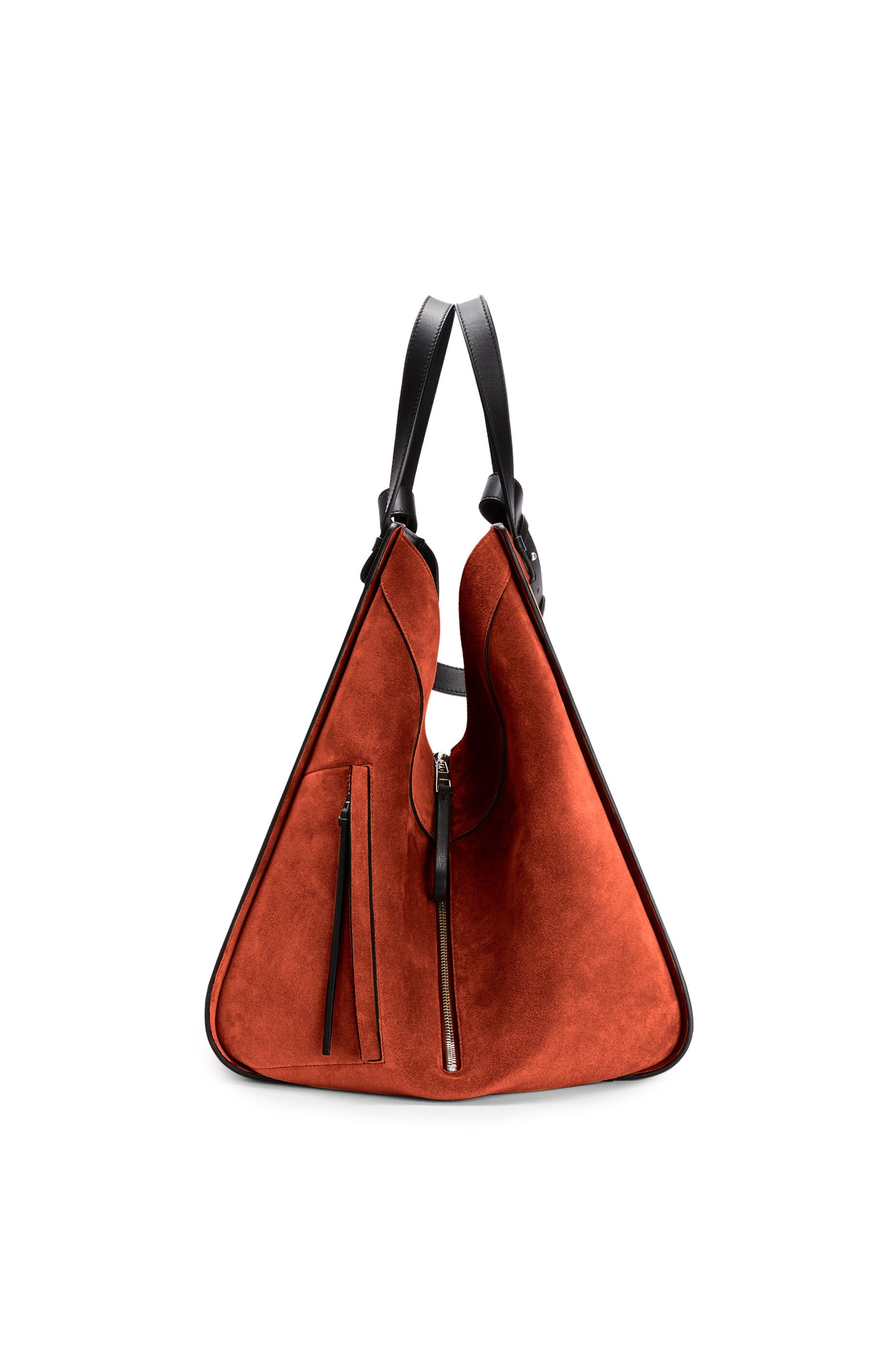 Hammock tote bag in calfskin and suede - 5