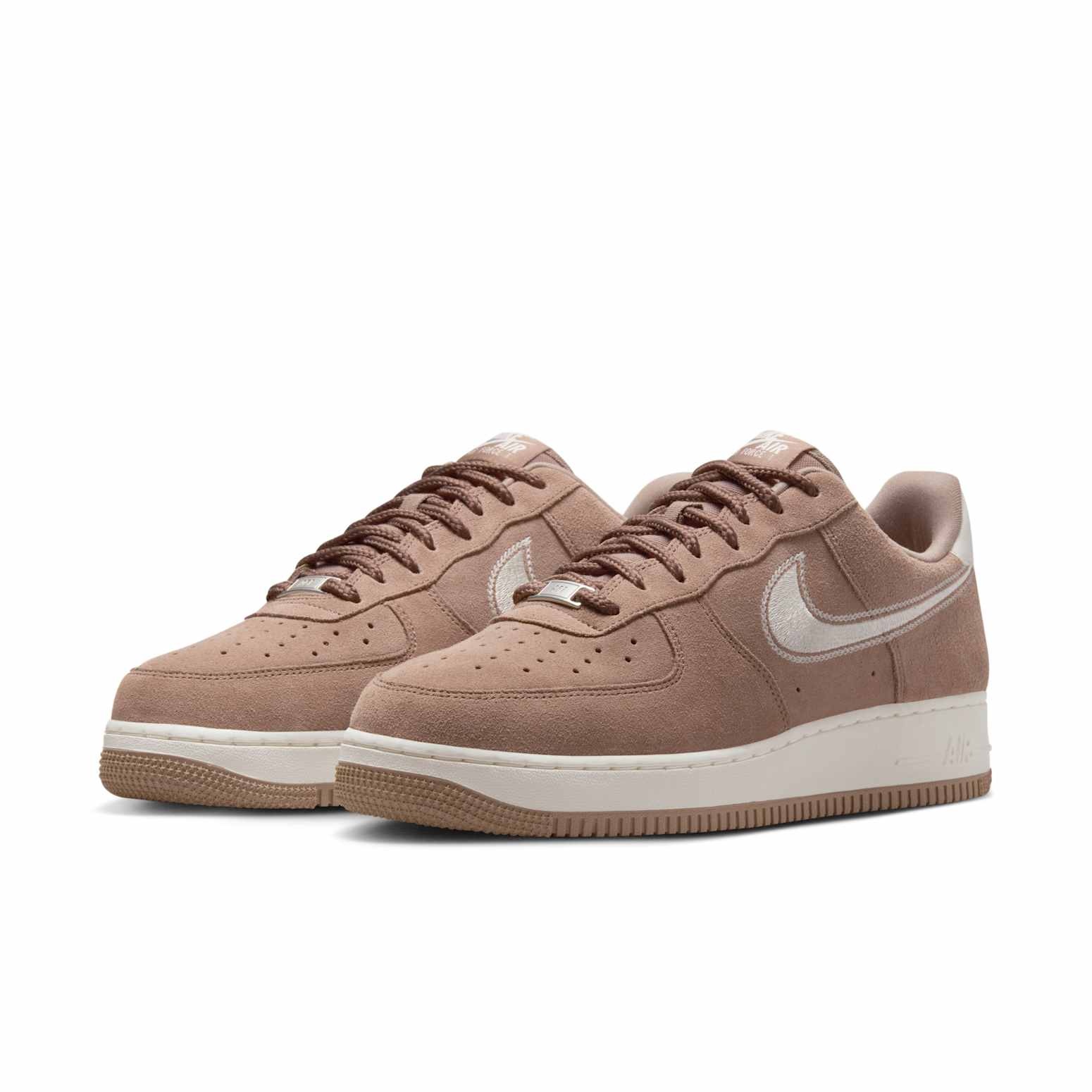 Nike Air Force 1 Low '07 LV8 'Mink Brown Embroidered Swoosh' HJ4465-200 - 3