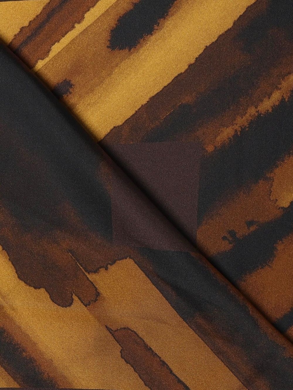 striped-pattern silk scarf - 2