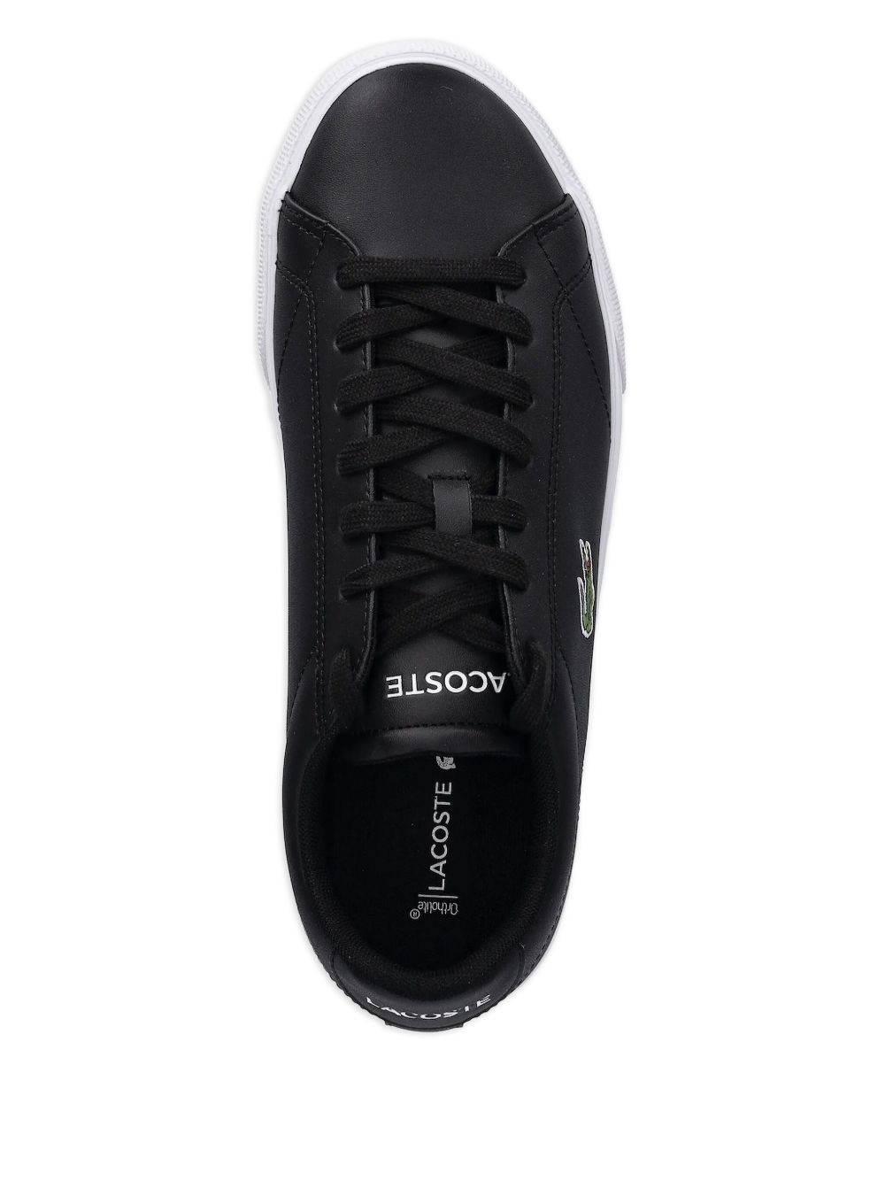 leather logo-detail sneakers - 2