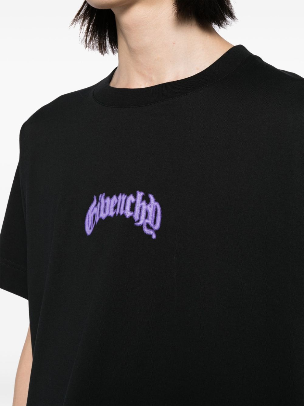 logo print cotton t-shirt - 5