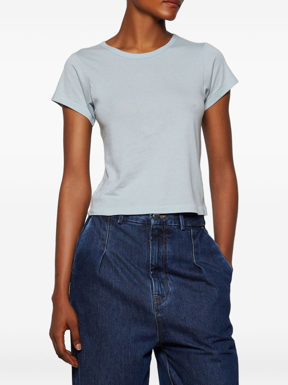 short sleeve crop T-shirt - 3
