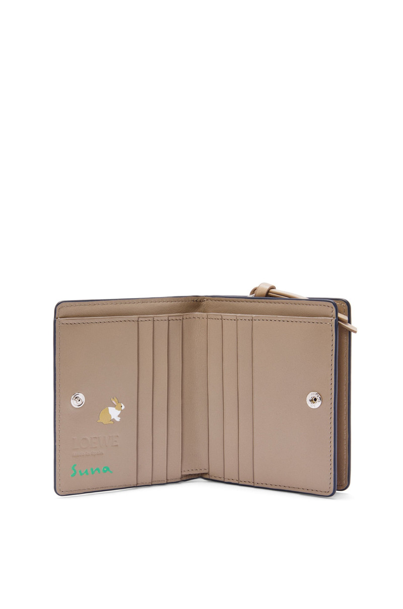 Loewe Bunny compact zip wallet in nappa calfskin outlook