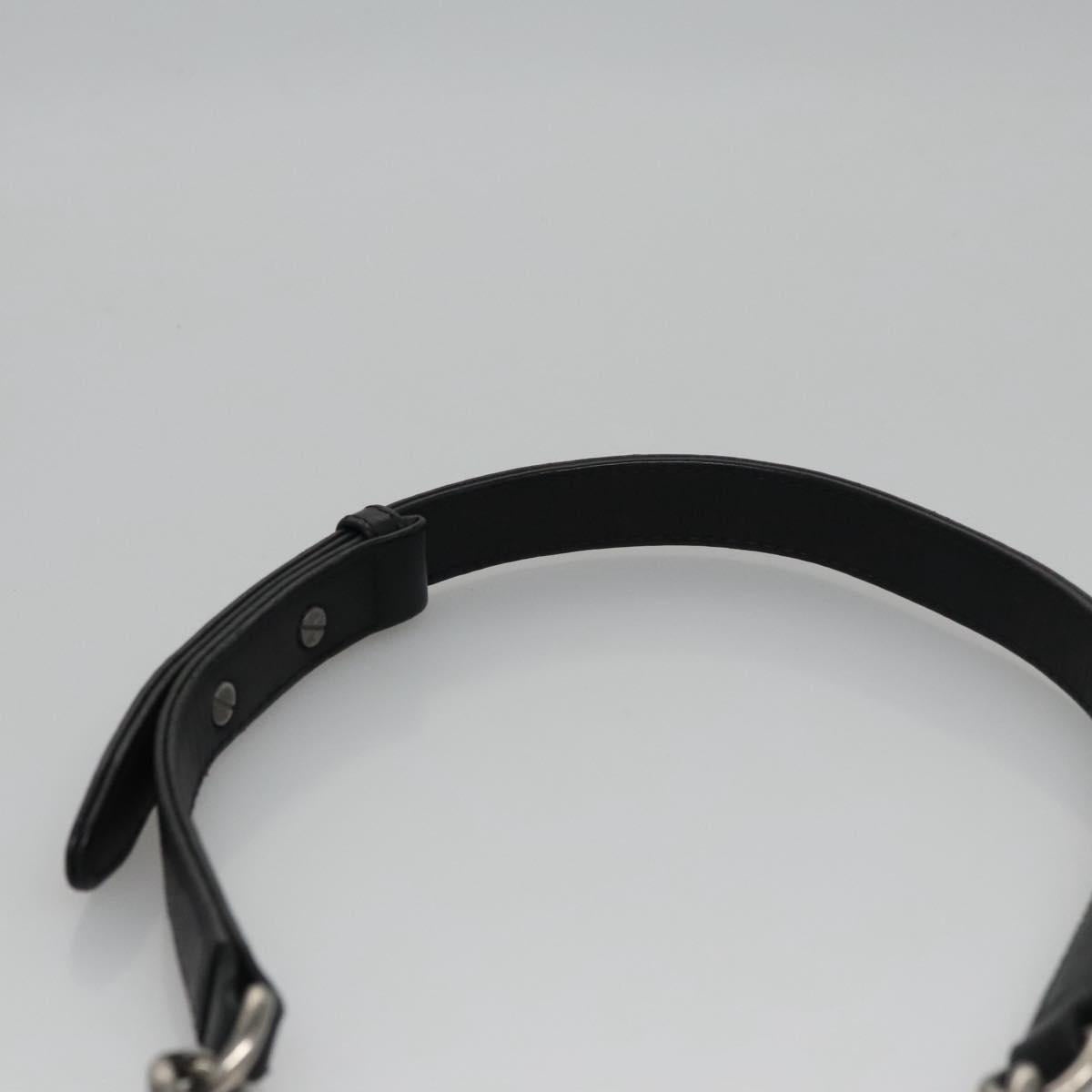 CHANEL Boy Chain Shoulder Bag Lamb Skin Black CC - 8