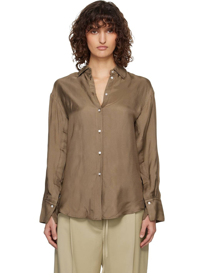 Brown Relaxed Shaped Shirt 1