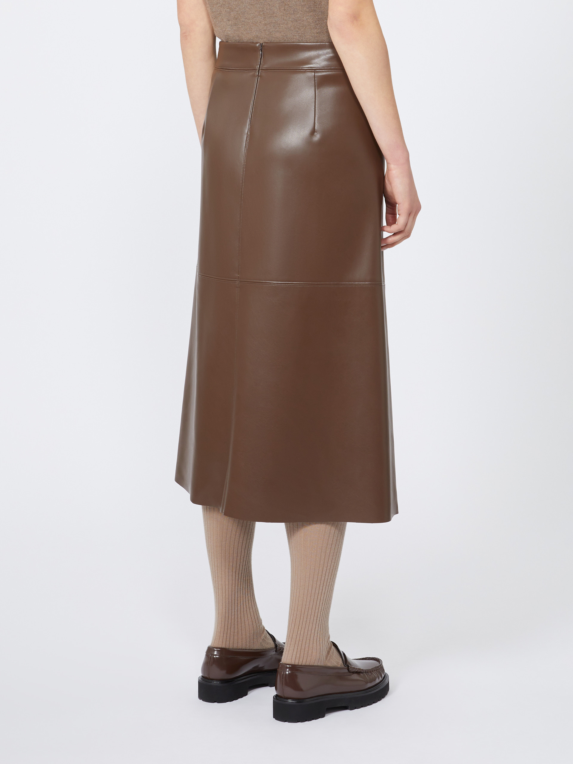 PLATA Coated fabric skirt - 4