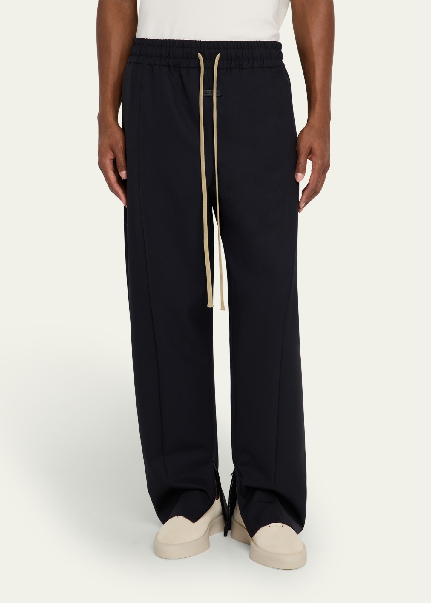 Men's Wool Center Seam Track Pants - 4