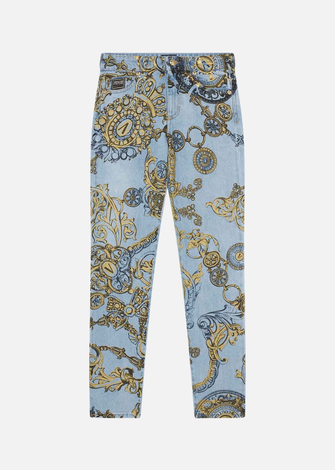 Regalia Baroque Print Slim Jeans - 1