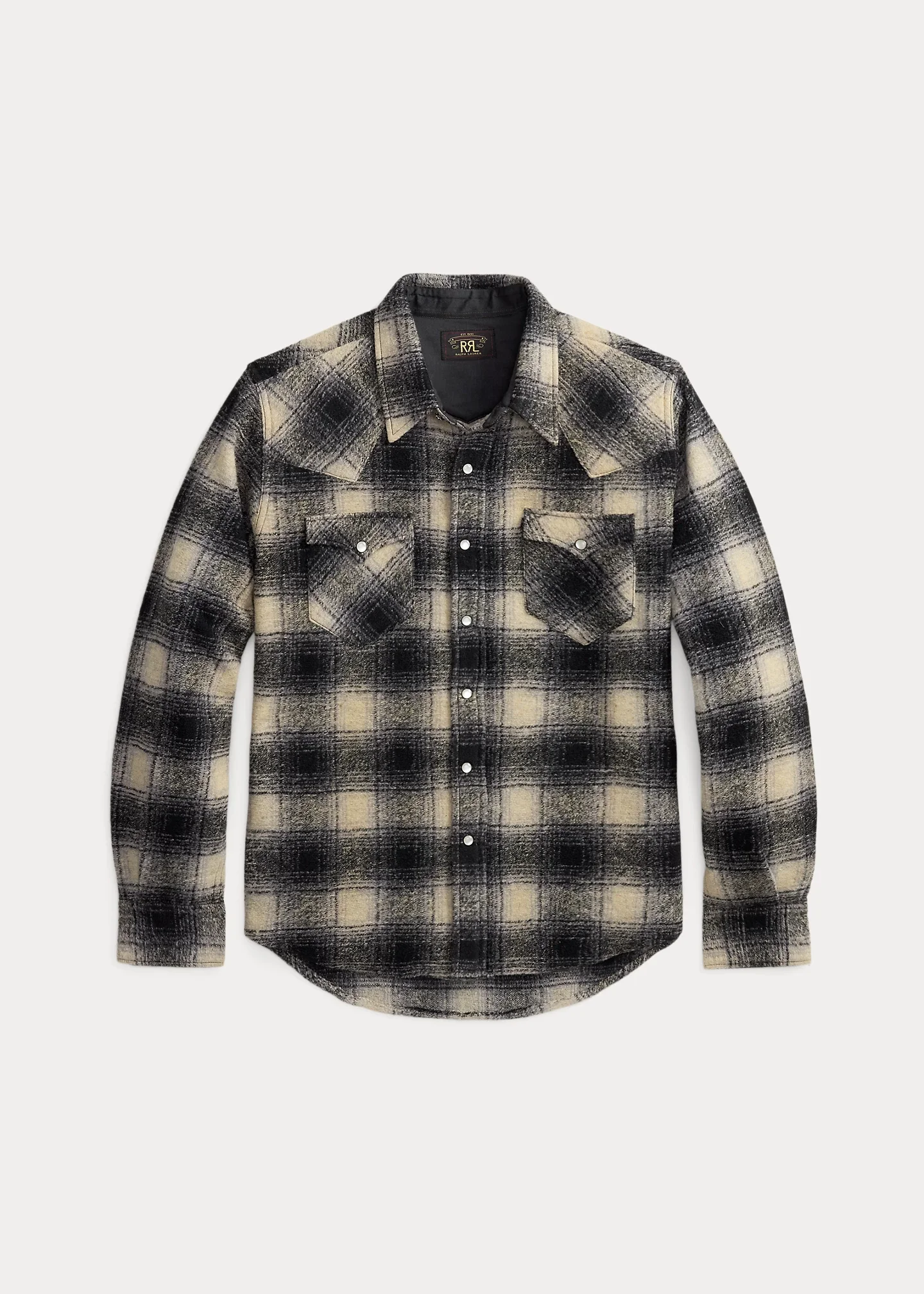 Slim Fit Plaid Western Overshirt - 1