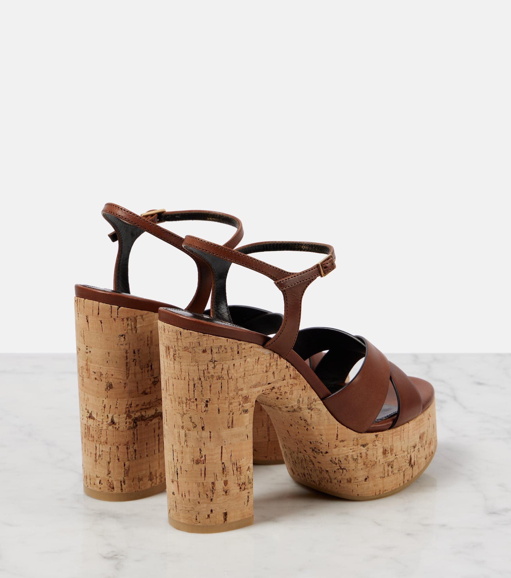 Bianca 125 leather platform sandals - 2