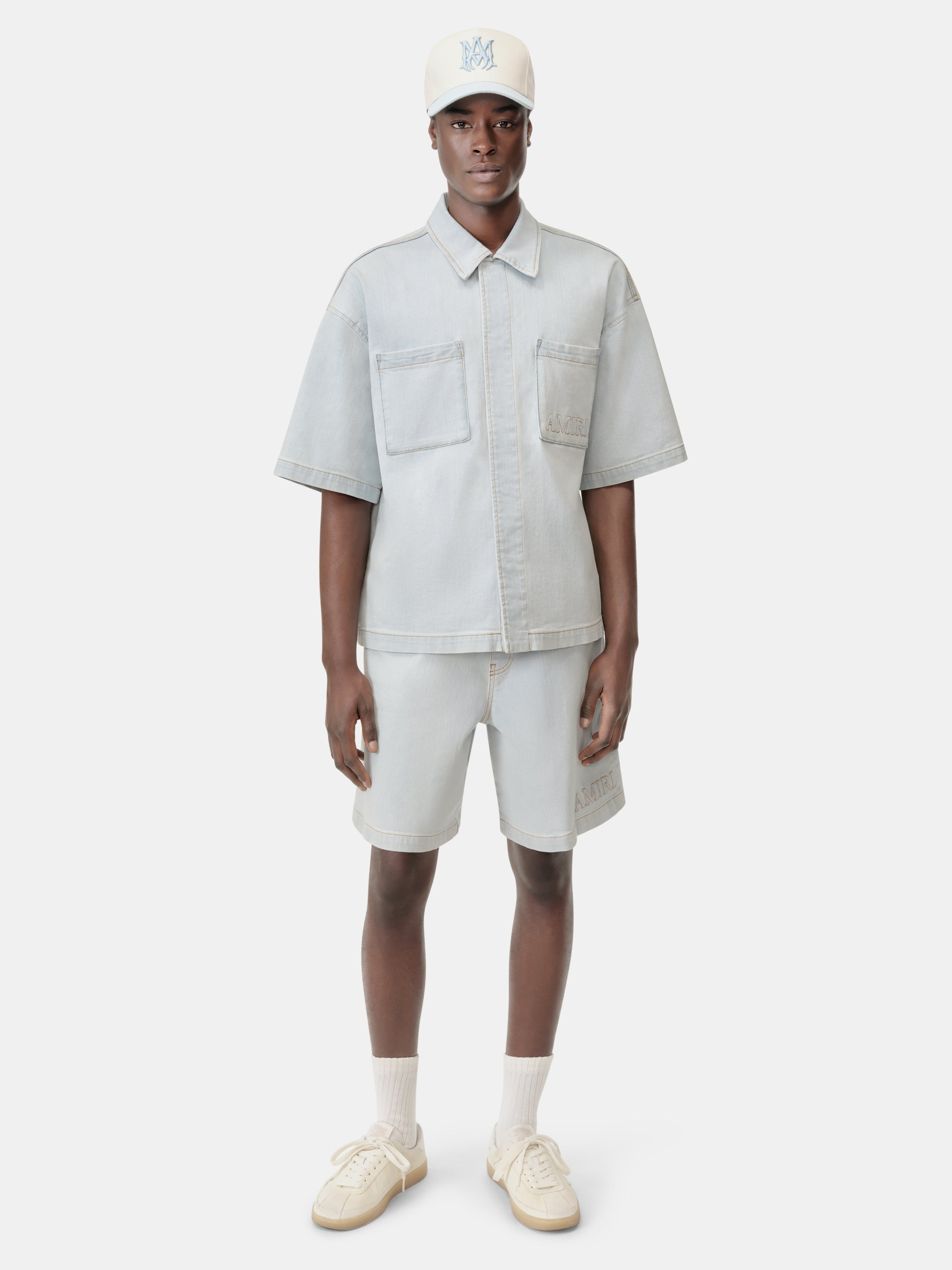 AMIRI 3D SHORT SLEEVE SNAP SHIRT - 3