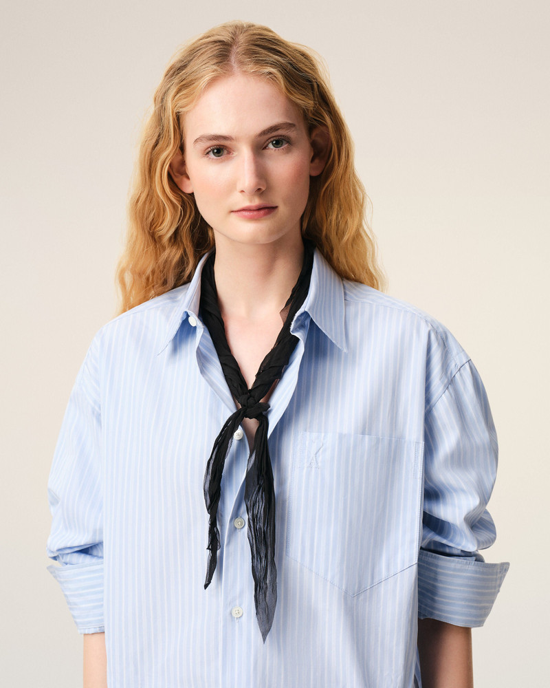 AMI Paris BLACK POLYESTER CRUMPLED GAVROCHE outlook