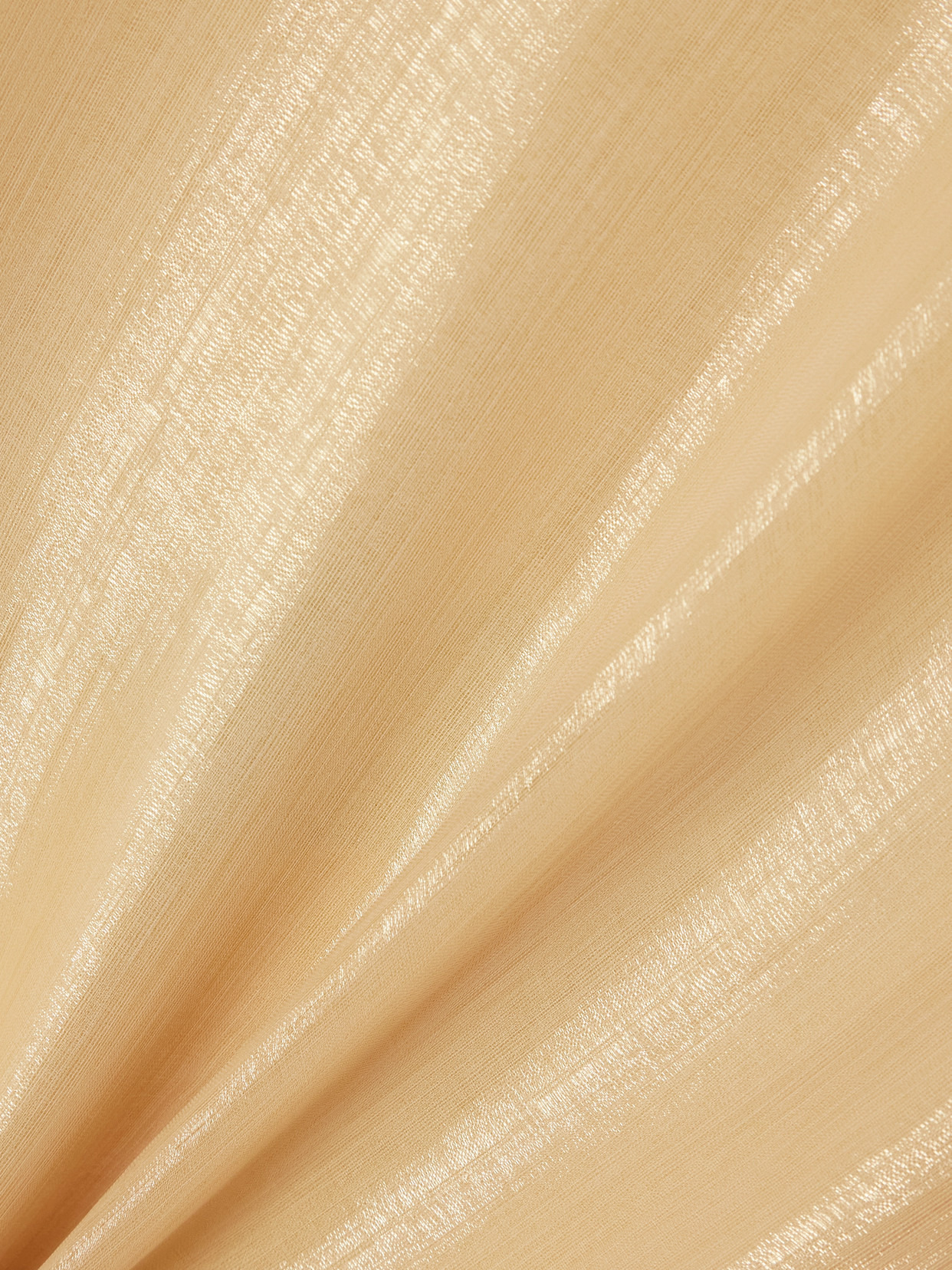 Sphinx Draped Metallic Organza Gown - 4