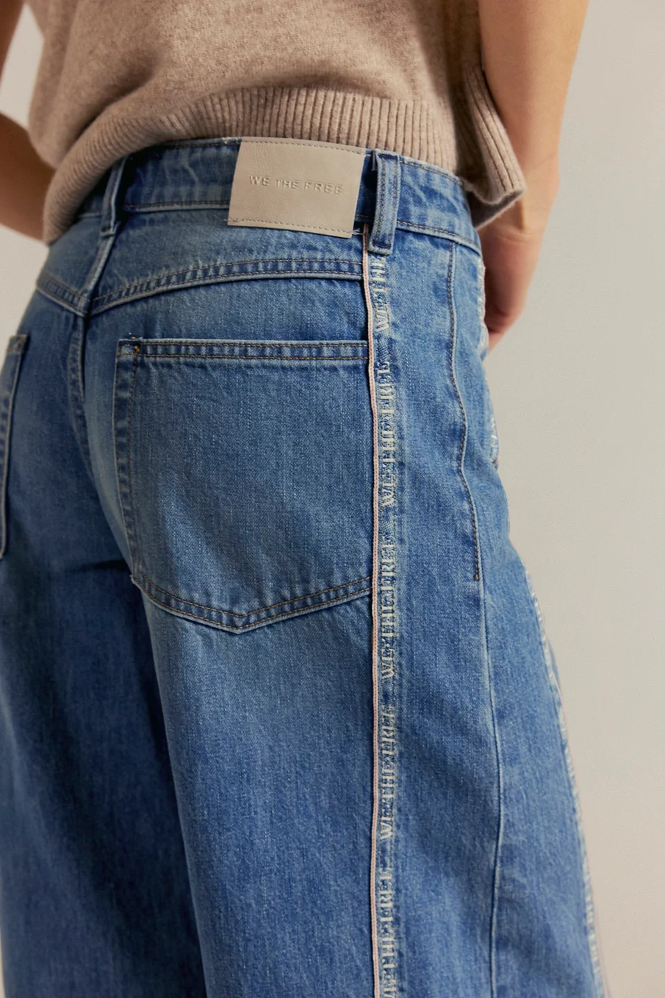 We The Free On The Edge Selvedge Wide-Leg Jeans - 1