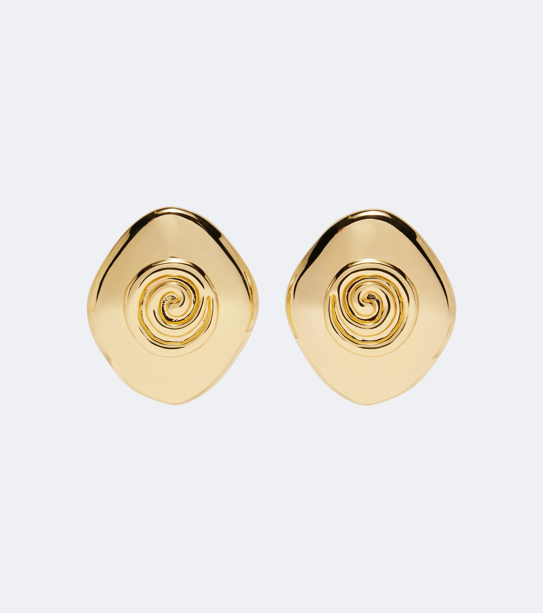 Koru 14kt gold-plated stud earrings - 1