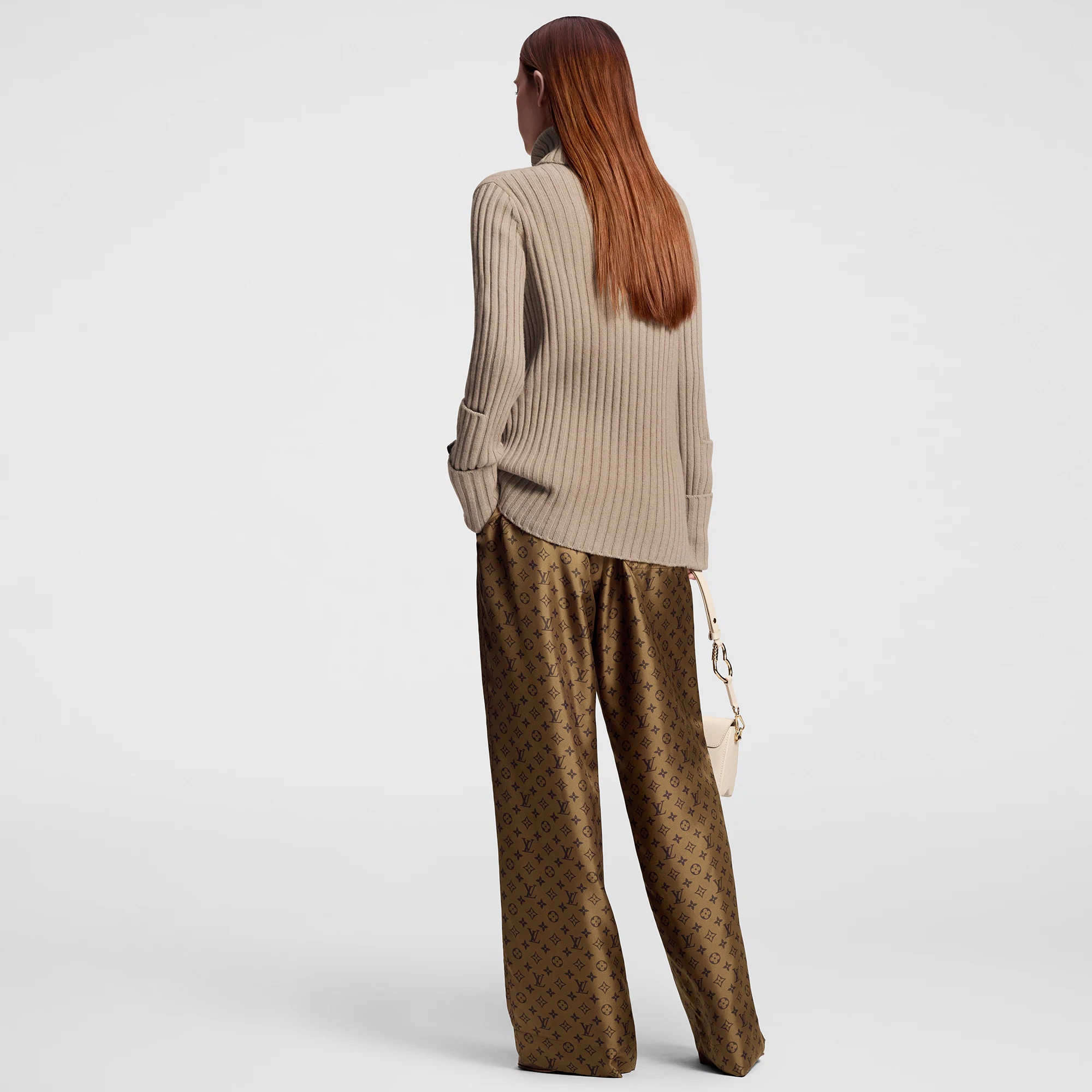 Pocket Detail Ribbed Knit Pullover - 3