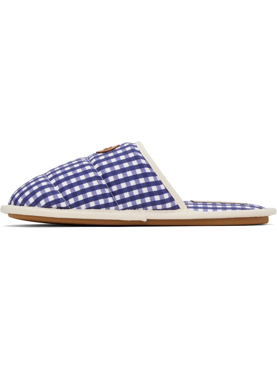 Blue & White 'Ta Chambre' Slippers - 3