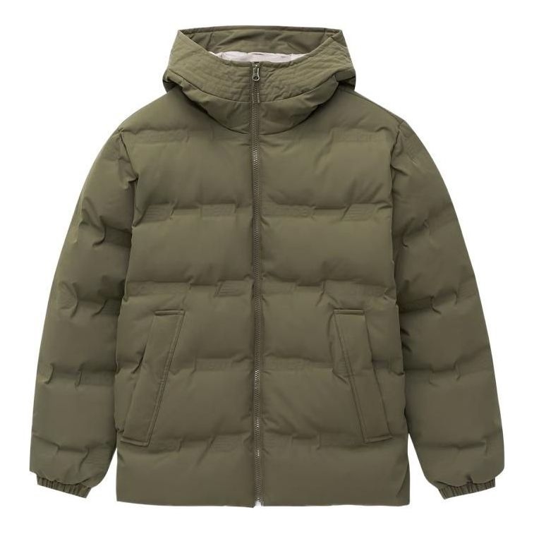 New Balance Warm Puffer Jacket 'Olive Green' AMJ24375-DMO - 1
