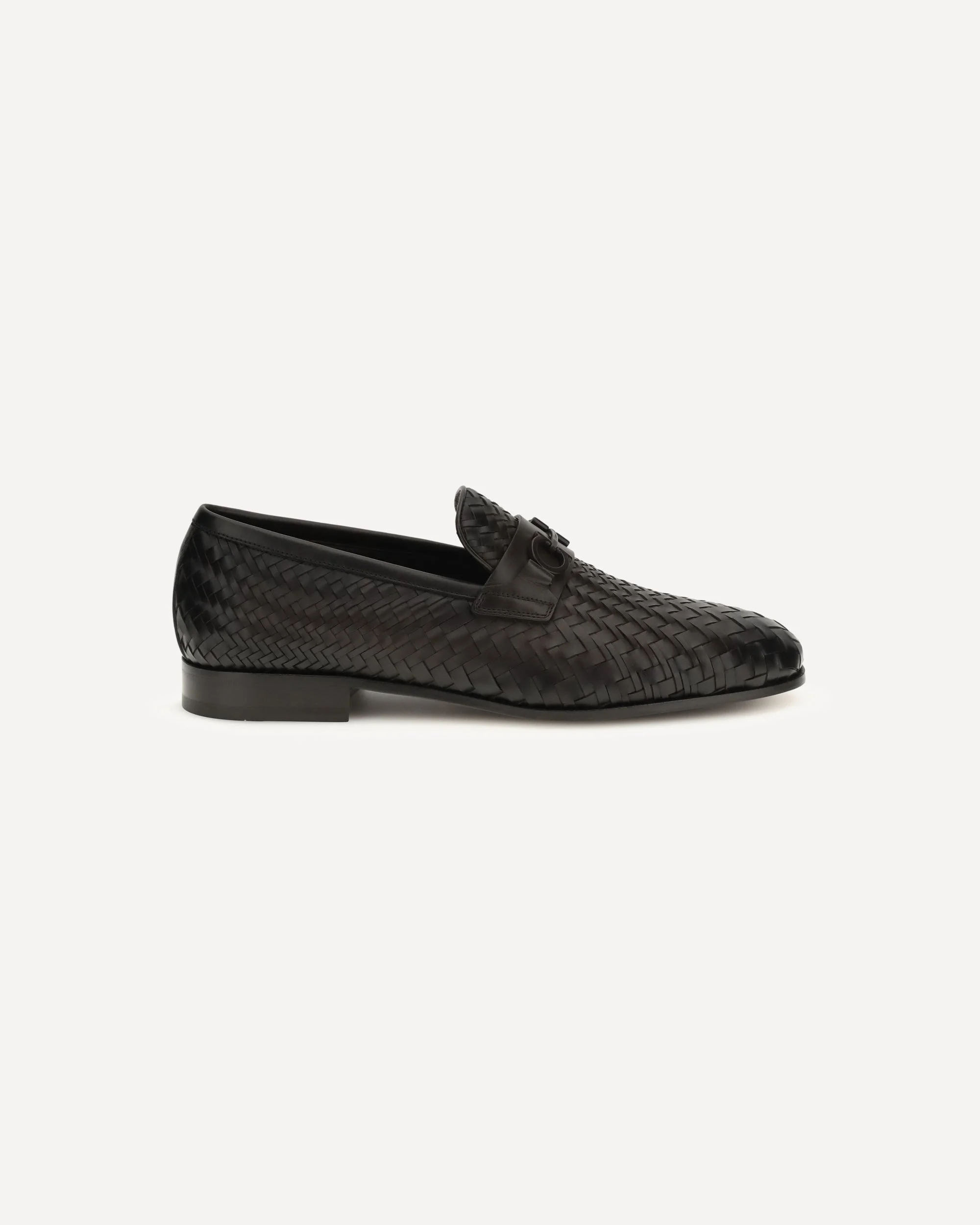 Woven Gancini Loafers - 1