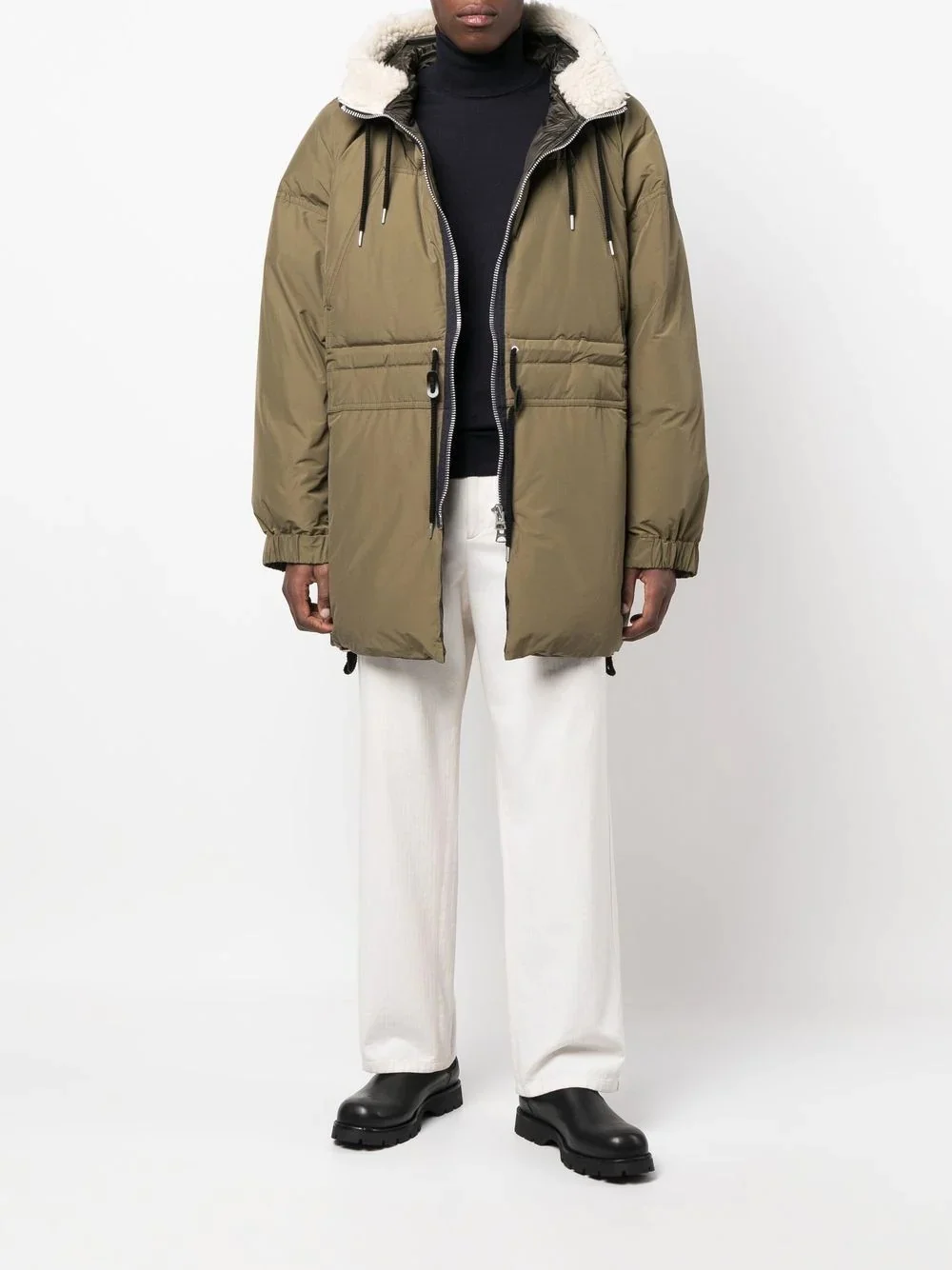 sacai Padded reversible coat 21AW Sacai Quilted Coat In Beige - 20 