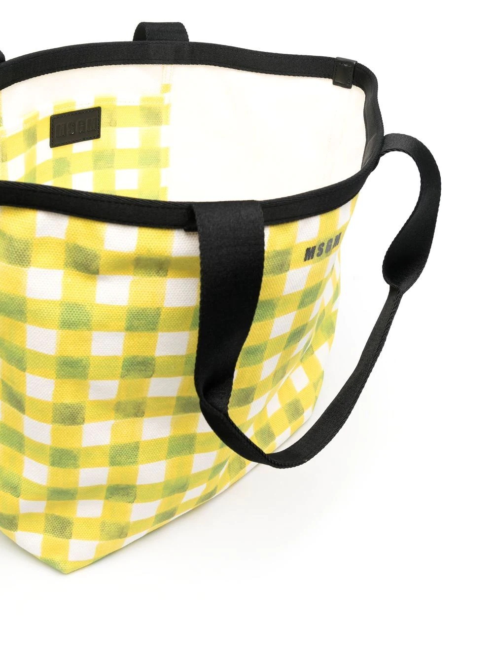 gingham-check tote bag - 5