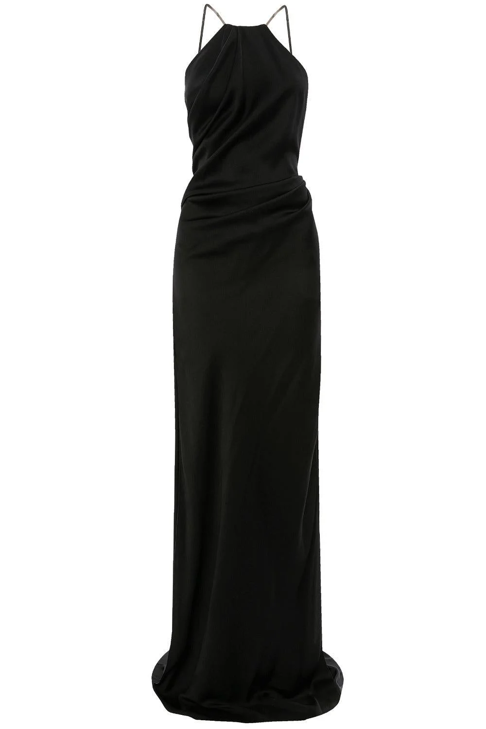 Chain Detail Halter Gown - 1