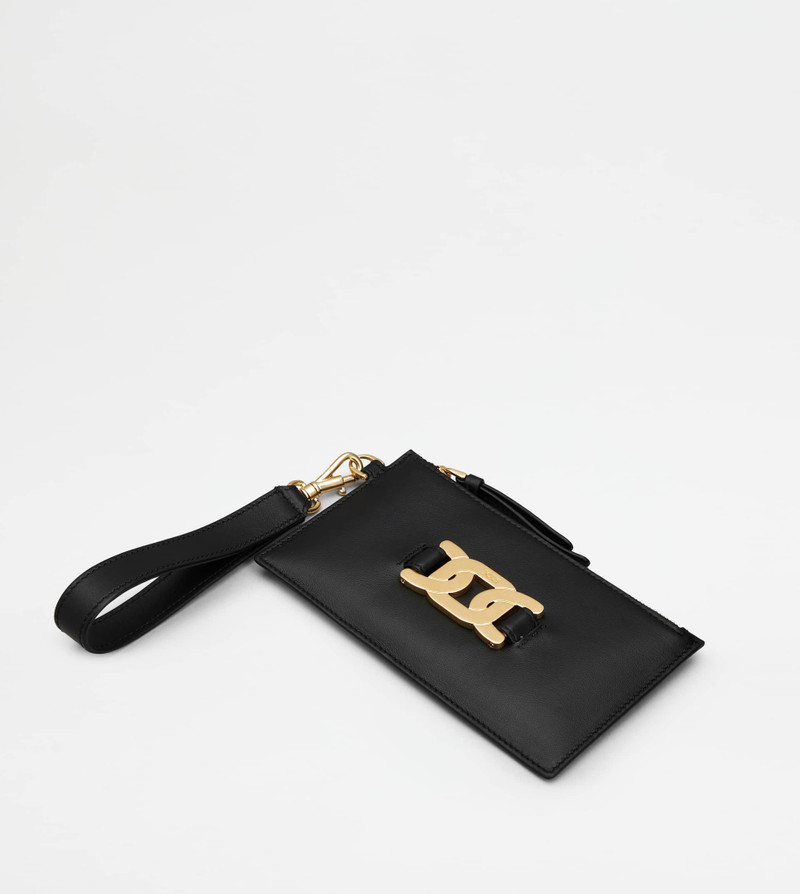 KATE POUCH IN LEATHER SMALL - BLACK 3