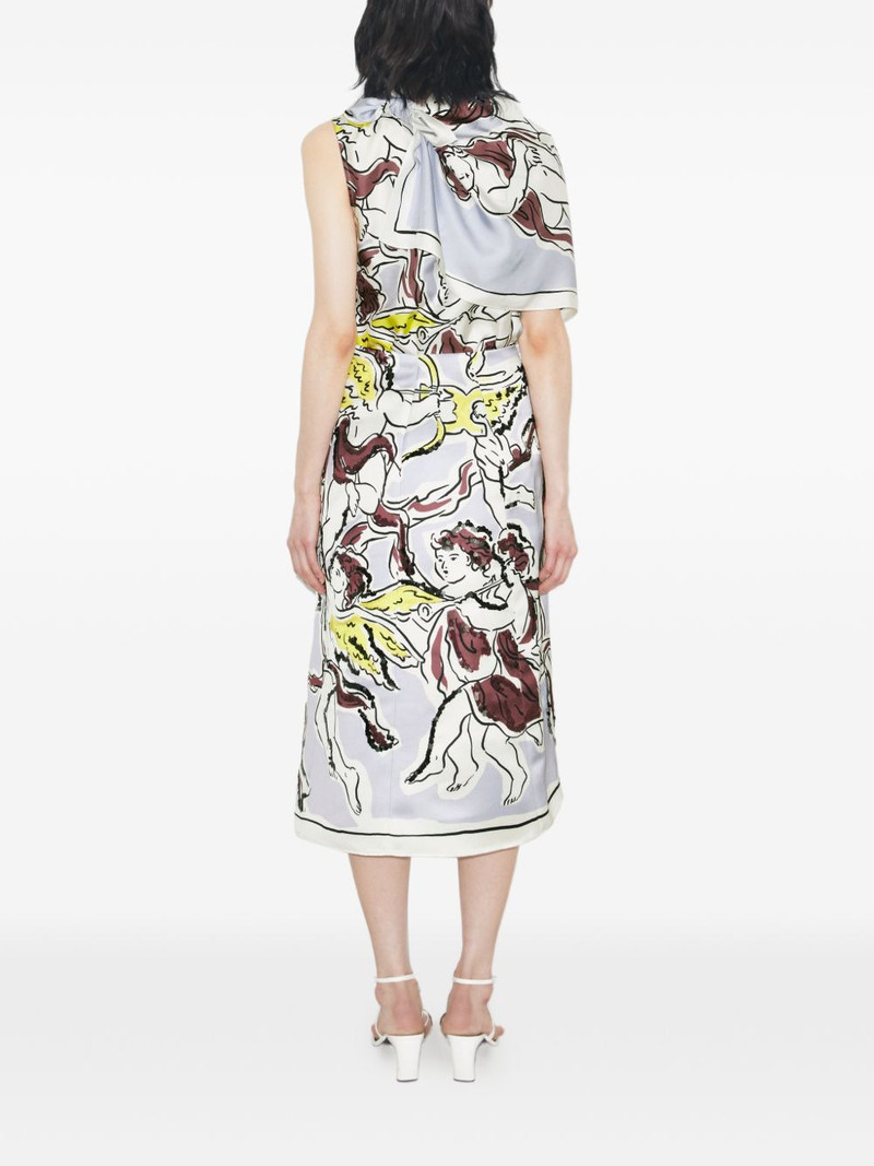 printed satin skirt 4