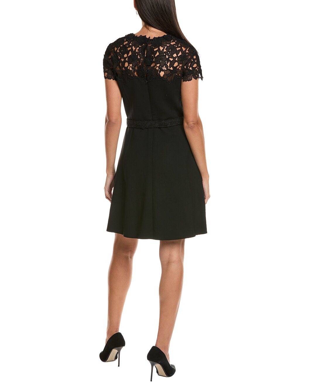 Oscar de la Renta Silk-Trim Wool-Blend Mini Dress - 2